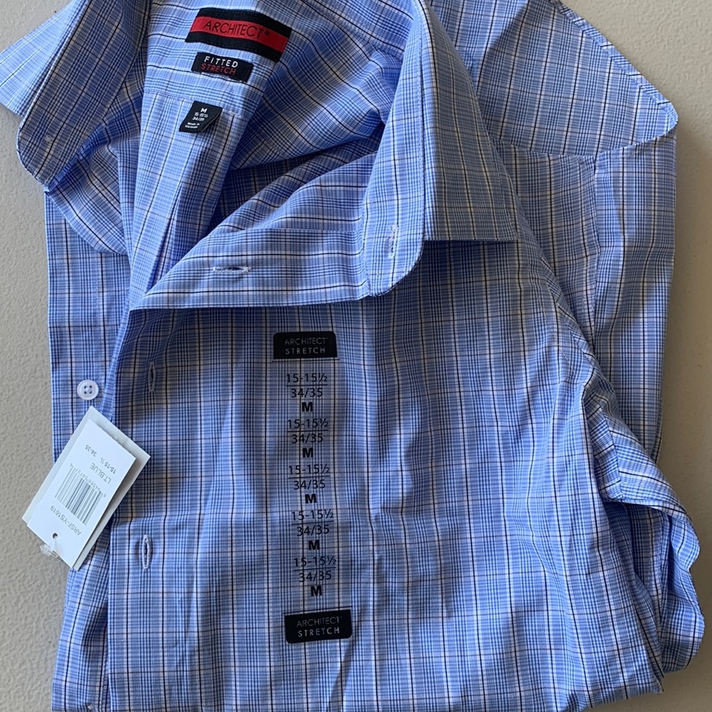 NWT MENS LONG SLEEVE DRESS SHIRT